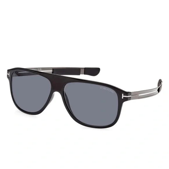 NEW FT0880/S 01A TOM FORD TODD TF880 01A UNISEX BLACK SQUARE SUNGLASSES TOM FORD